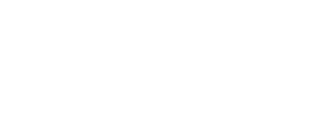 Logo vzdelavanie.digital biele